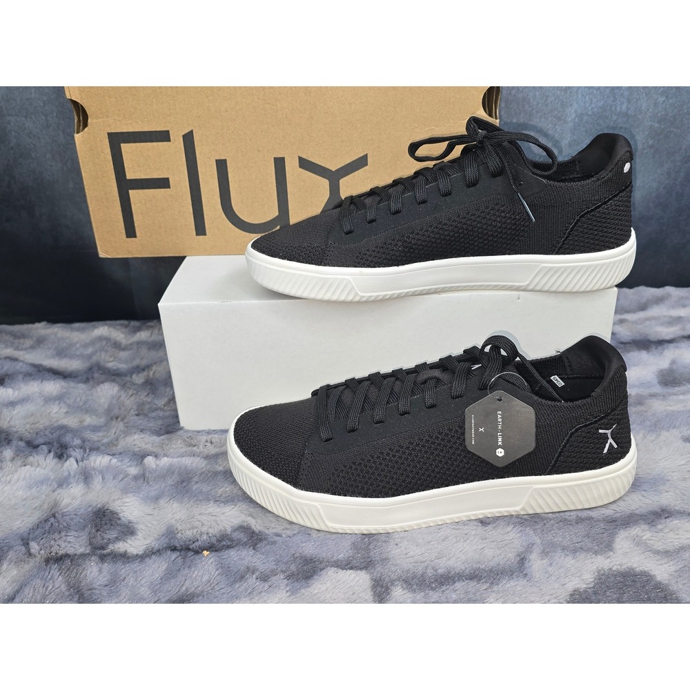 NWB Flux Adapt Knit Trainer Black White Zero Drop Minimalist Womens Size 8